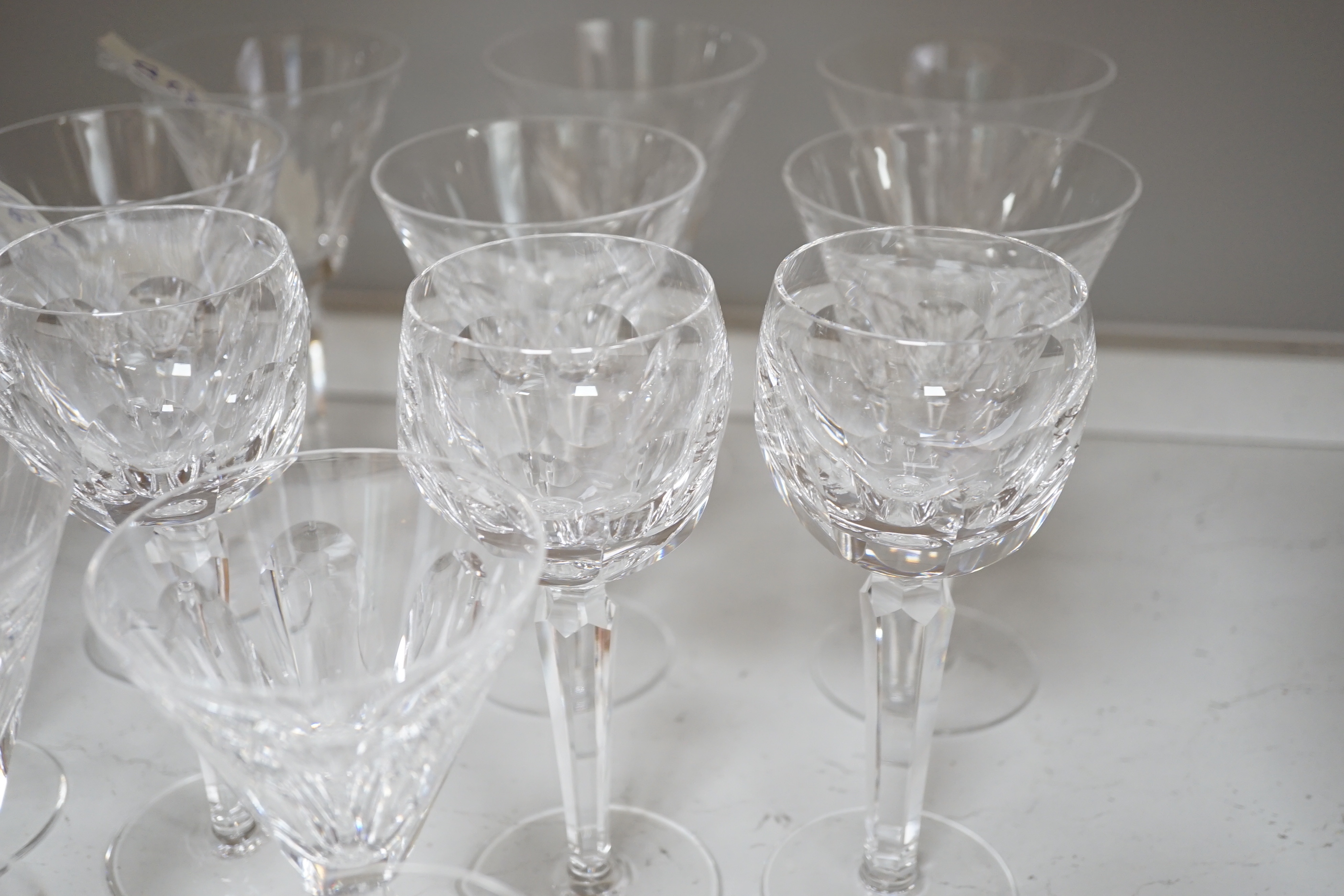 A quantity of Waterford Sheila pattern glasses